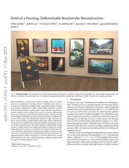 Birth of a Painting: Differentiable Brushstroke Reconstruction