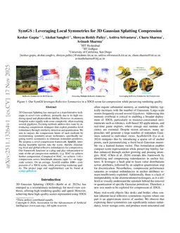 SymGS : Leveraging Local Symmetries for 3D Gaussian Splatting Compression