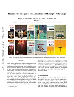 SkyReels-Text: Fine-grained Font-Controllable Text Editing for Poster Design