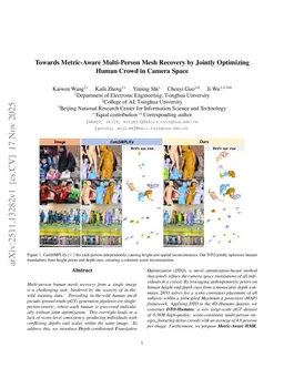 Towards Metric-Aware Multi-Person Mesh Recovery by Jointly Optimizing Human Crowd in Camera Space