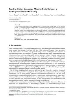 Trust in Vision-Language Models: Insights from a Participatory User Workshop