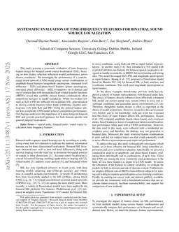 Systematic Evaluation of Time-Frequency Features for Binaural Sound Source Localization