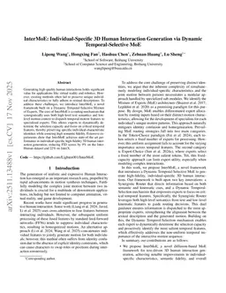 InterMoE: Individual-Specific 3D Human Interaction Generation via Dynamic Temporal-Selective MoE
