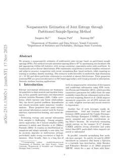 Nonparametric Estimation of Joint Entropy via Partitioned Sample-Spacing