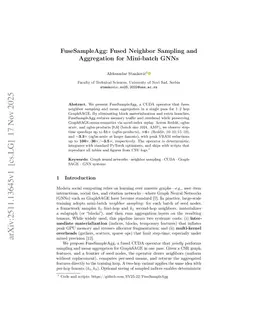 FuseSampleAgg: Fused Neighbor Sampling and Aggregation for Mini-batch GNNs