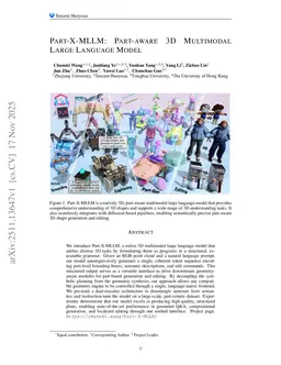 Part-X-MLLM: Part-aware 3D Multimodal Large Language Model