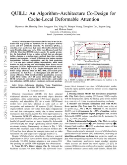 QUILL: An Algorithm-Architecture Co-Design for Cache-Local Deformable Attention