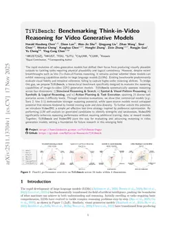 TiViBench: Benchmarking Think-in-Video Reasoning for Video Generative Models