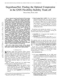 GegenbauerNet: Finding the Optimal Compromise in the GNN Flexibility-Stability Trade-off