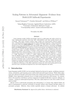 Scaling Patterns in Adversarial Alignment: Evidence from Multi-LLM Jailbreak Experiments