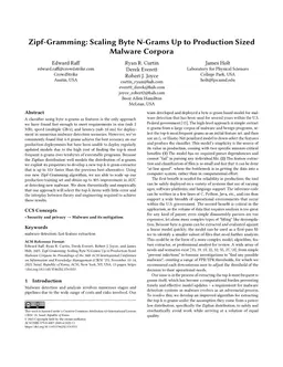 Zipf-Gramming: Scaling Byte N-Grams Up to Production Sized Malware Corpora