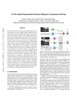 VLMs Guided Interpretable Decision Making for Autonomous Driving