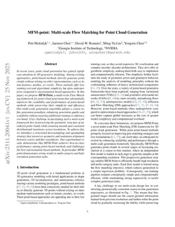 MFM-point: Multi-scale Flow Matching for Point Cloud Generation