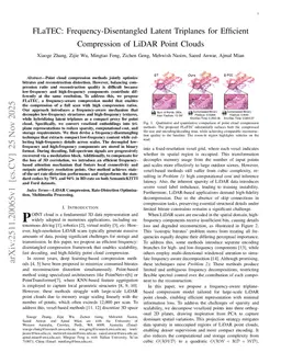 FLaTEC: Frequency-Disentangled Latent Triplanes for Efficient Compression of LiDAR Point Clouds