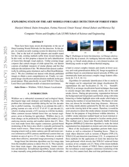 Exploring State-of-the-art models for Early Detection of Forest Fires