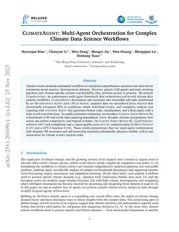 CLIMATEAGENT: Multi-Agent Orchestration for Complex Climate Data Science Workflows