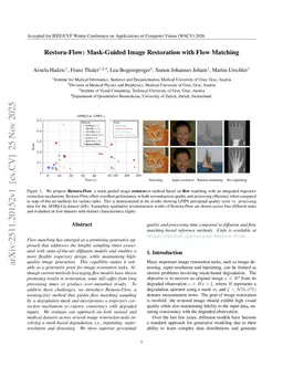 Restora-Flow: Mask-Guided Image Restoration with Flow Matching