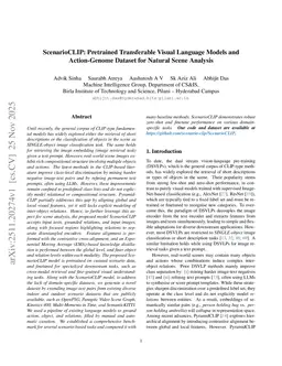 ScenarioCLIP: Pretrained Transferable Visual Language Models and Action-Genome Dataset for Natural Scene Analysis