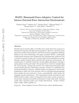 HAFO: A Force-Adaptive Control Framework for Humanoid Robots in Intense Interaction Environments