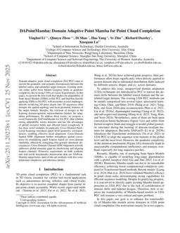 DAPointMamba: Domain Adaptive Point Mamba for Point Cloud Completion