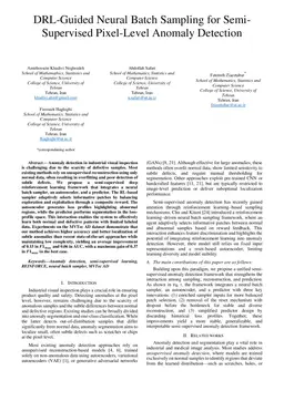 DRL-Guided Neural Batch Sampling for Semi-Supervised Pixel-Level Anomaly Detection