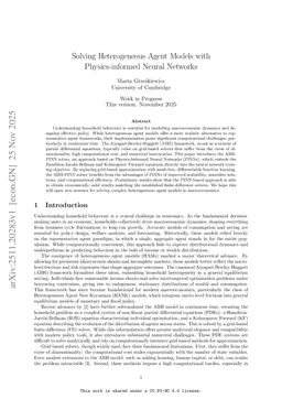 Solving Heterogeneous Agent Models with Physics-informed Neural Networks