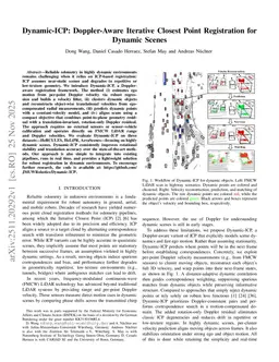 Dynamic-ICP: Doppler-Aware Iterative Closest Point Registration for Dynamic Scenes