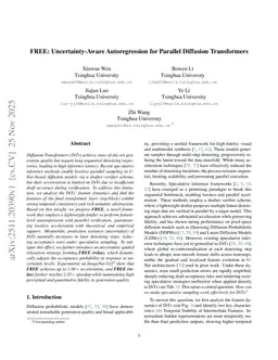 FREE: Uncertainty-Aware Autoregression for Parallel Diffusion Transformers