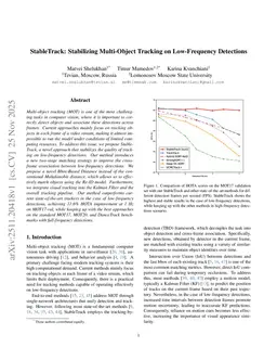 StableTrack: Stabilizing Multi-Object Tracking on Low-Frequency Detections