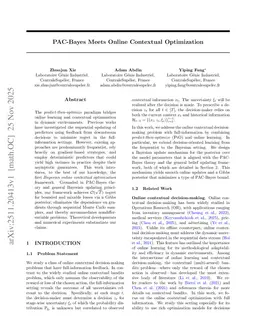 PAC-Bayes Meets Online Contextual Optimization