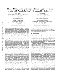 FRAGMENTA: End-to-end Fragmentation-based Generative Model with Agentic Tuning for Drug Lead Optimization