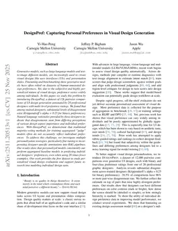 DesignPref: Capturing Personal Preferences in Visual Design Generation