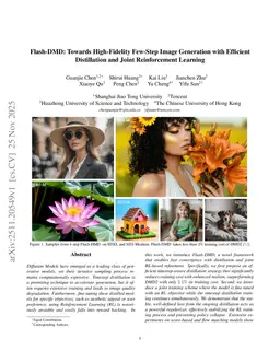 Flash-DMD: Towards High-Fidelity Few-Step Image Generation with Efficient Distillation and Joint Reinforcement Learning