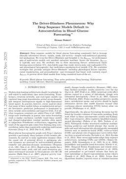 The Driver-Blindness Phenomenon: Why Deep Sequence Models Default to Autocorrelation in Blood Glucose Forecasting