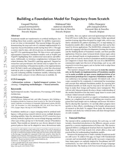 Building a Foundation Model for Trajectory from Scratch