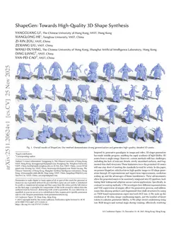 ShapeGen: Towards High-Quality 3D Shape Synthesis