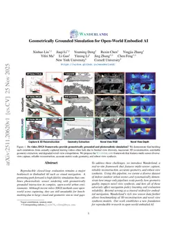 Wanderland: Geometrically Grounded Simulation for Open-World Embodied AI
