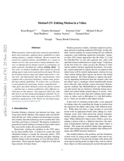 MotionV2V: Editing Motion in a Video