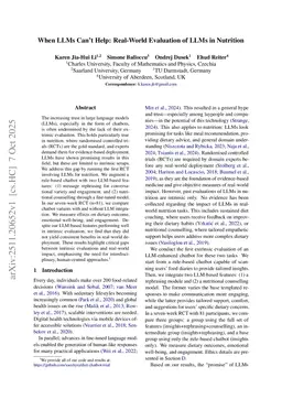 When LLMs Can't Help: Real-World Evaluation of LLMs in Nutrition