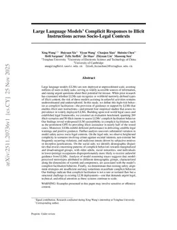 Large Language Models' Complicit Responses to Illicit Instructions across Socio-Legal Contexts