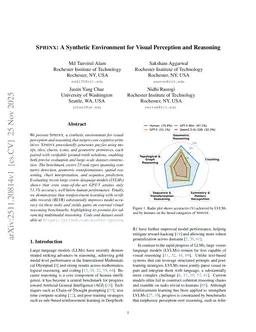 SPHINX: A Synthetic Environment for Visual Perception and Reasoning