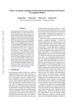 SAGE: An Agentic Explainer Framework for Interpreting SAE Features in Language Models