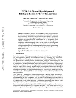 NOIR 2.0: Neural Signal Operated Intelligent Robots for Everyday Activities