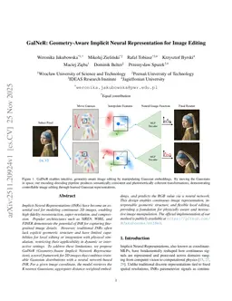 GaINeR: Geometry-Aware Implicit Network Representation