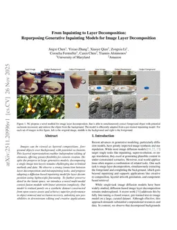 From Inpainting to Layer Decomposition: Repurposing Generative Inpainting Models for Image Layer Decomposition
