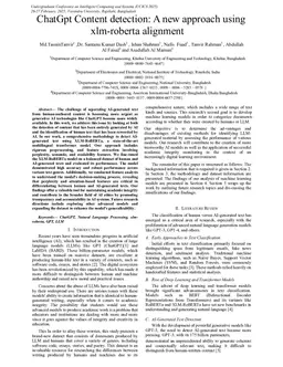 ChatGpt Content detection: A new approach using xlm-roberta alignment