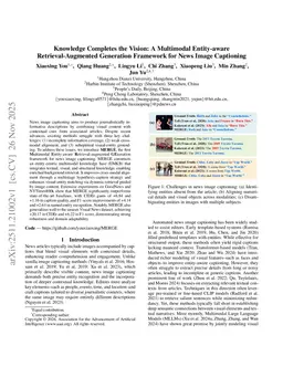 Knowledge Completes the Vision: A Multimodal Entity-aware Retrieval-Augmented Generation Framework for News Image Captioning