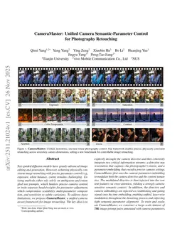 CameraMaster: Unified Camera Semantic-Parameter Control for Photography Retouching