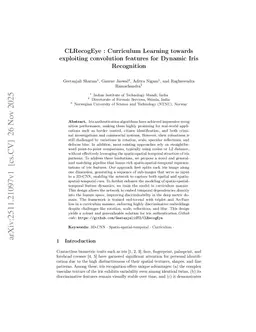 CLRecogEye : Curriculum Learning towards exploiting convolution features for Dynamic Iris Recognition
