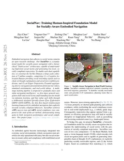 SocialNav: Training Human-Inspired Foundation Model for Socially-Aware Embodied Navigation